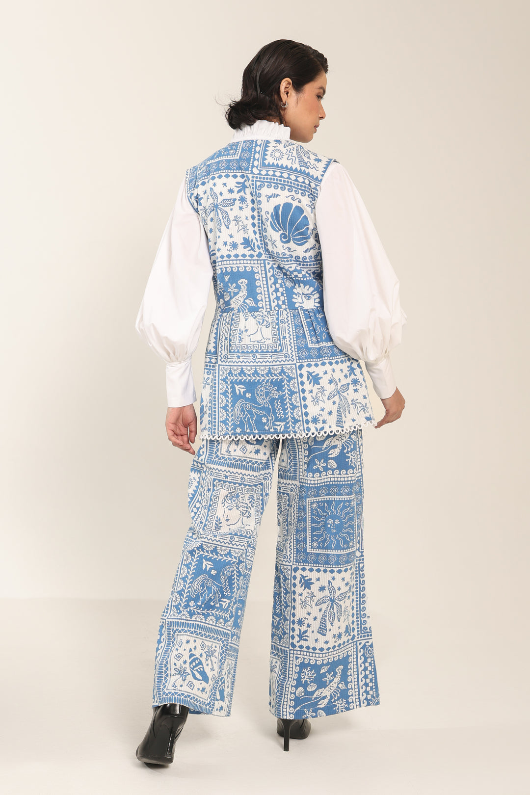 Indigo Ruffle