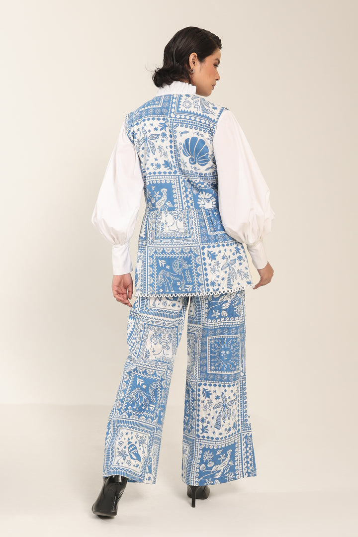 Indigo Ruffle