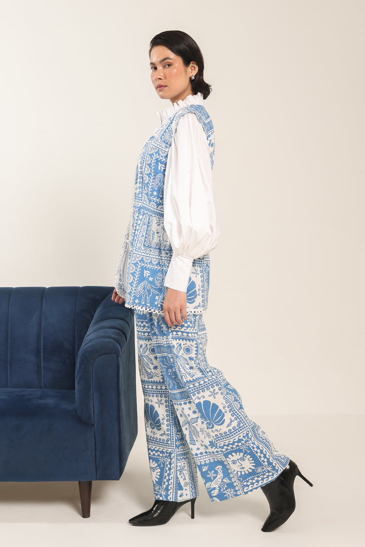 Indigo Ruffle