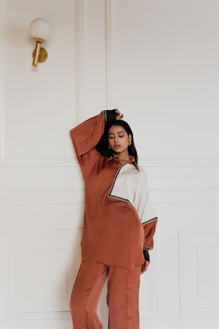 AMOUR IN RUST ORANGE COORD SET